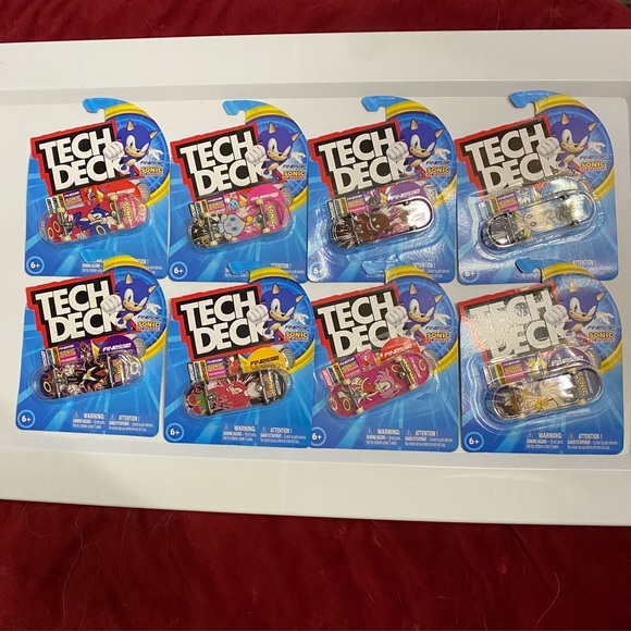 🛹Tech Deck, Sonic The Hedgehog, 8 Total, Complete Bundle Of Singles - Picture 1 of 10